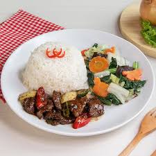 Nasi Shirataki Sapi Lada Hitam